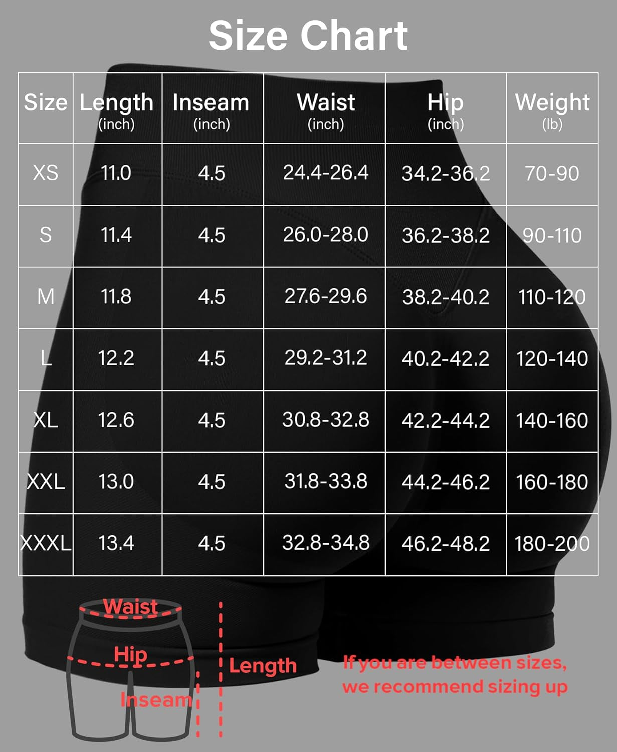 Women Workout Impact Shorts 3.6"/ 4.5"/ 6" Scrunch Butt Lifting Gym Seamless Booty Biker Shorts