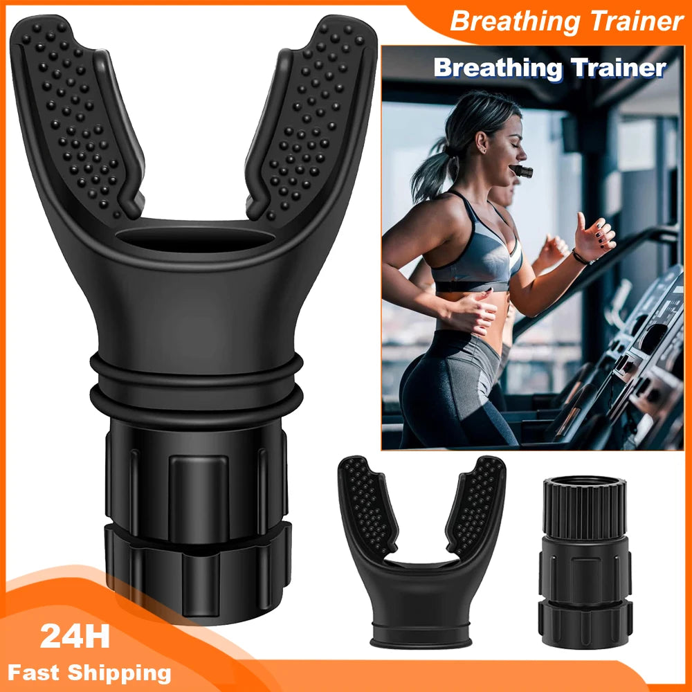 Breathing Trainer Lung Flexer Durable Fitness Exerciser Increases Lung Capacity Breath Adjustable Levels Respiratory Deep Breath