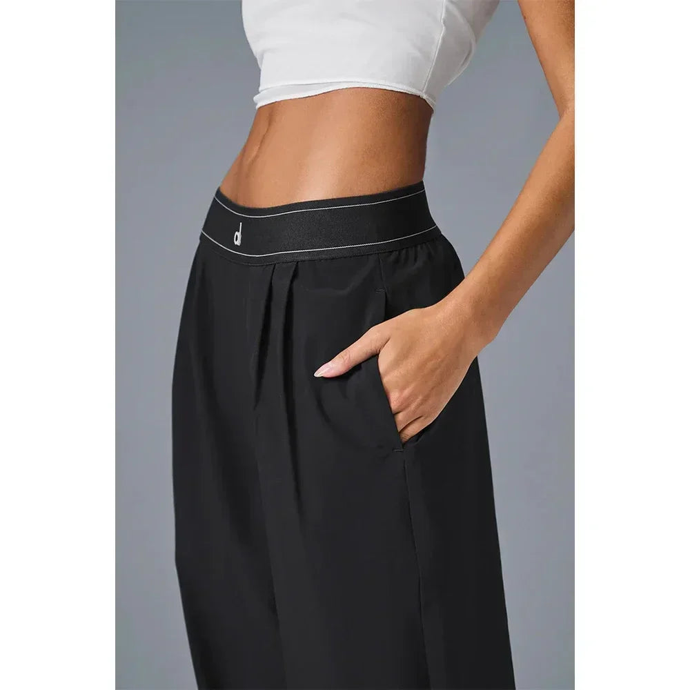 LO Top Women'S Yoga Aspire Tank Suit Pants Sport Vest Gym Activewear Loose Casual Breathable Comfortable High Waisted Pants