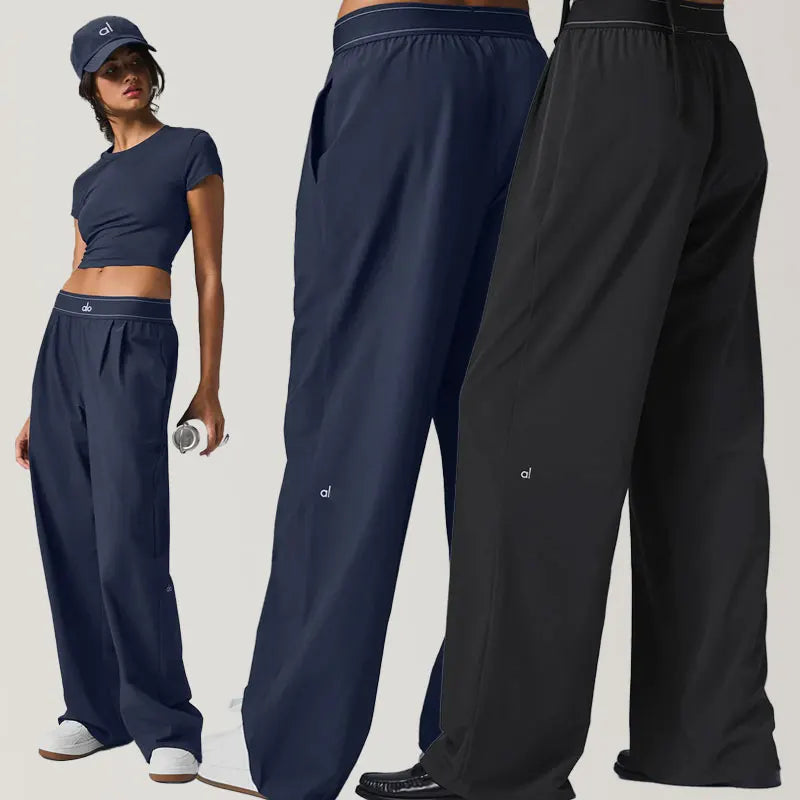 LO Top Women'S Yoga Aspire Tank Suit Pants Sport Vest Gym Activewear Loose Casual Breathable Comfortable High Waisted Pants