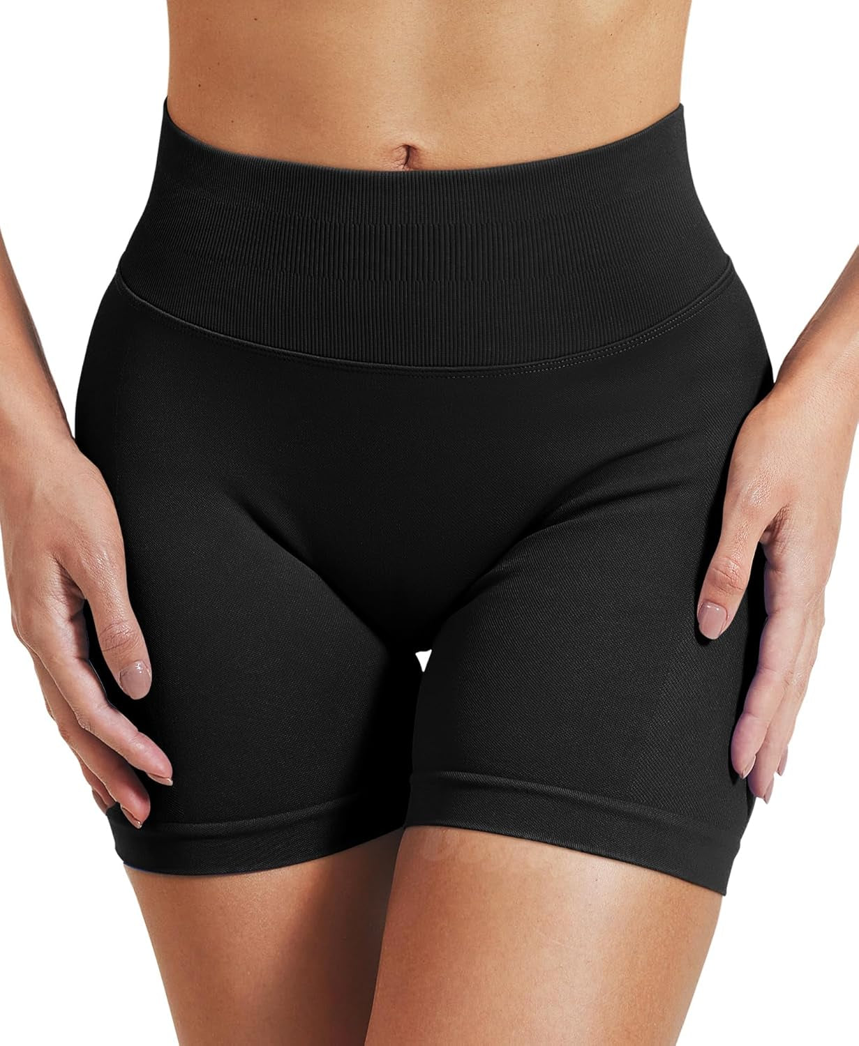 Women Workout Impact Shorts 3.6"/ 4.5"/ 6" Scrunch Butt Lifting Gym Seamless Booty Biker Shorts