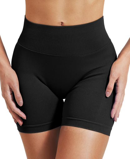 Women Workout Impact Shorts 3.6"/ 4.5"/ 6" Scrunch Butt Lifting Gym Seamless Booty Biker Shorts